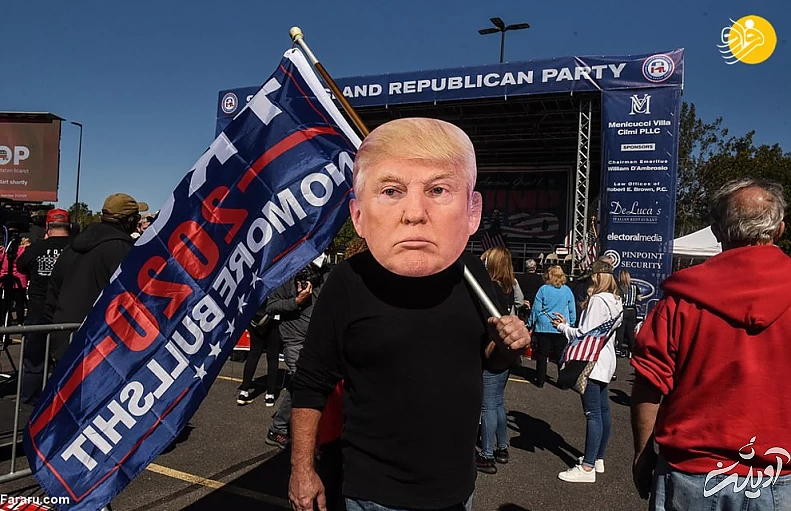 گزارش تصویری دعا برای بهبودی حال دونالد ترامپ